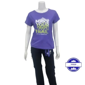 Camiseta trekking algodón mujer-Trail