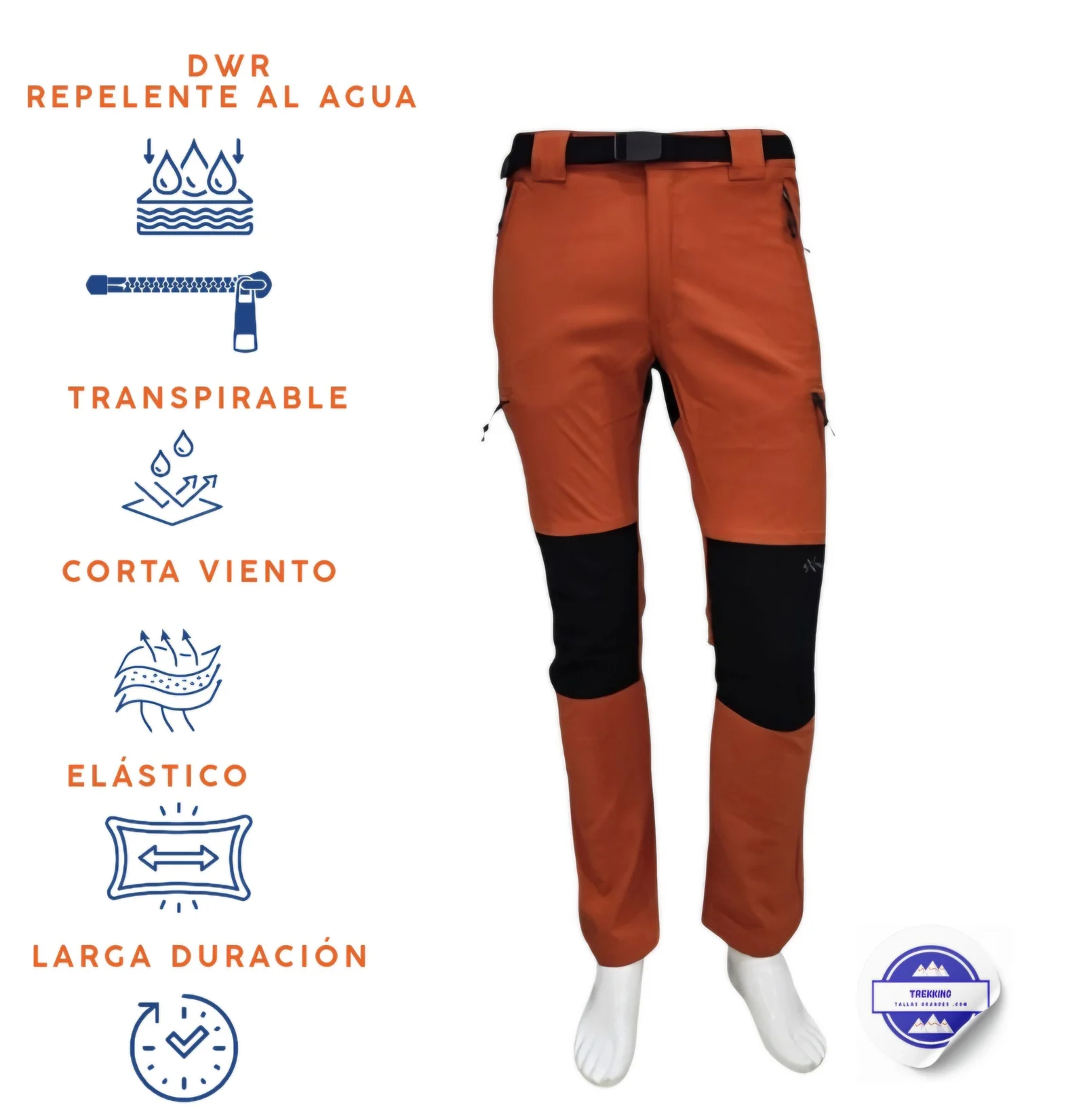 Pantalón trekking invierno para hombre. Modelo Madeira - Imagen 4