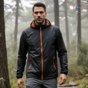 Chubasquero hombre con capucha desmontable